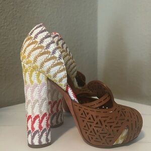 Missoni 5” platform heels